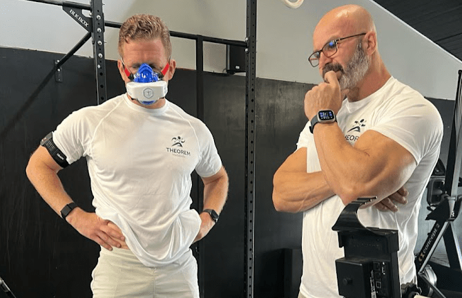 Chris Reddan, International Cross-Fit Athlete preparing for a VO2 Max test at Theorem Metabolic