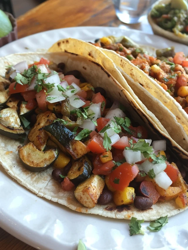 Vegetarian diet - Veggie tacos, bean enchiladas, or fajitas loaded with grilled veggies